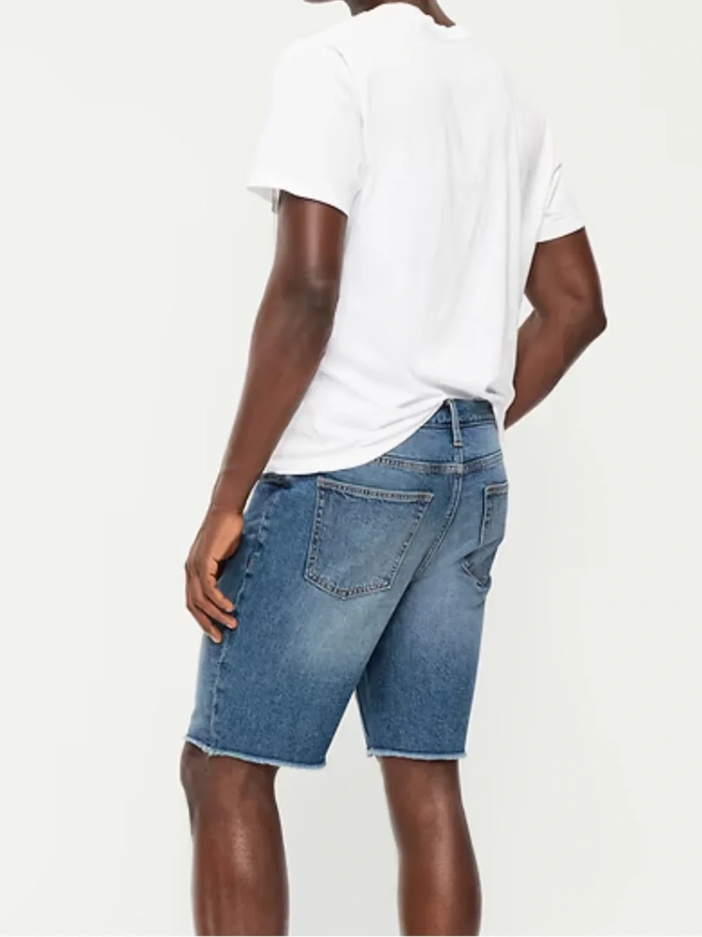 OLD NAVY Built-In Flex Raw Hem Denim Shorts Size 33”